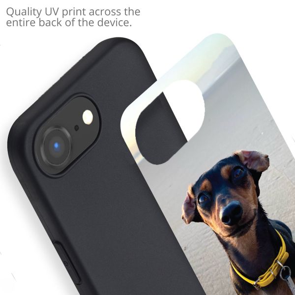 Concevez votre propre coque en gel Apple iPhone 17e / 16e - Noir