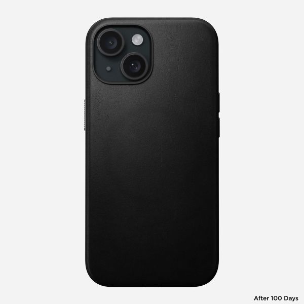 Nomad Coque Modern Leather avec MagSafe Apple iPhone 15 - Noir