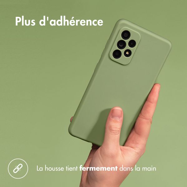 imoshion Coque Couleur Samsung Galaxy A34 (5G) - Olive Green