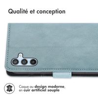 imoshion Étui de télephone portefeuille de luxe Samsung Galaxy A34 (5G) - Bleu clair