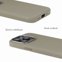 Accezz Coque arrière Mesh avec MagSafe Apple iPhone 16 Pro - Gris foncé