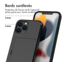 imoshion Coque arrière avec porte-cartes Apple iPhone 13 Pro Max - Noir