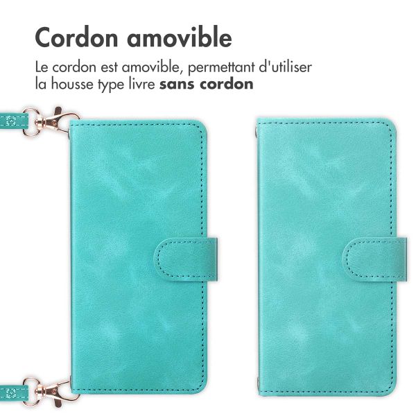 imoshion Etui de télephone portefeuille avec cordon Samsung Galaxy A15 (5G/4G) - Turquoise