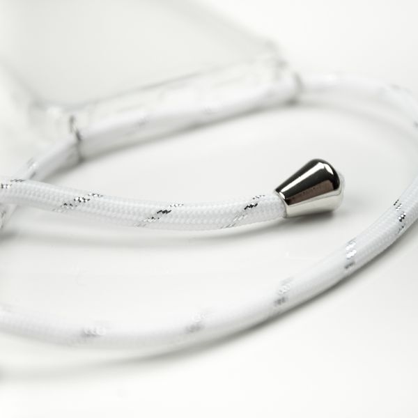 imoshion Coque arrière transparente avec cordon Apple iPhone 11 - Blanc Argent