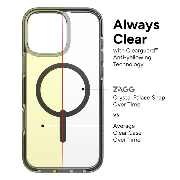 ZAGG Coque Santa Cruz Snap avec MagSafe Apple iPhone 16 Pro Max - Clear / Black