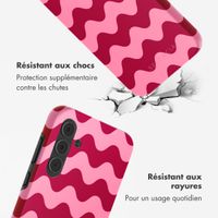 Selencia Coque arrière Vivid Samsung Galaxy A55 - Wave Vibes Lipstick