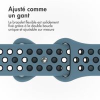 imoshion Bracelet Sport⁺ en silicone Apple Watch | 38/40/41/42 mm - Taille M/L - Blue & Black