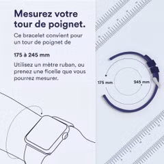imoshion Bracelet QuickFit® en nylon  - Connexion Garmin 20 mm - Taille L/XL - Vert