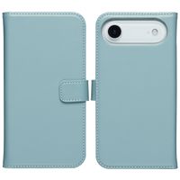 Selencia Étui portefeuille en cuir véritable Apple iPhone Air - Air Blue