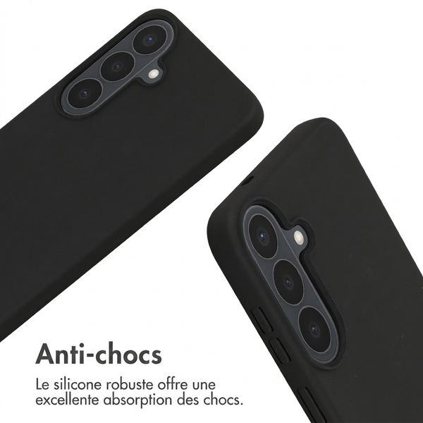 imoshion Coque en silicone avec cordon Samsung Galaxy S26 FE - Noir