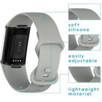 imoshion Bracelet silicone Fitbit Charge 5 / 6 - L - Gris