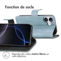 imoshion Étui de télephone portefeuille de luxe Apple iPhone 17 - Bleu clair