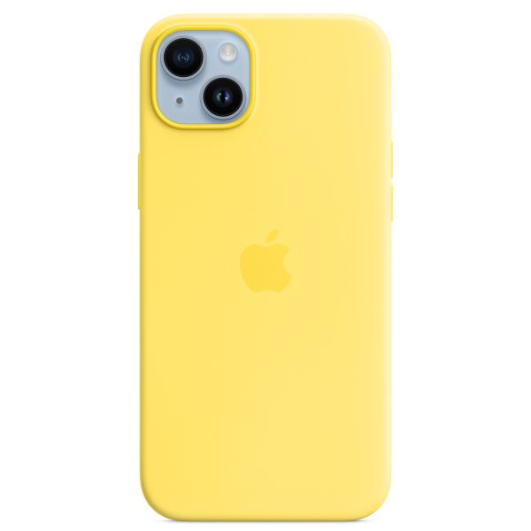 Apple Coque en silicone MagSafe Apple iPhone 14 Plus - Canary Yellow