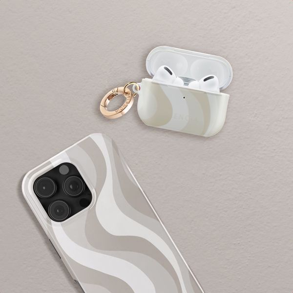 Selencia Coque Vivid  Apple AirPods Pro 2 - Desert Waves Beige