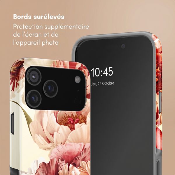 Selencia Coque arrière Vivid Apple iPhone 18 Pro Max / 17 Pro Max - Vintage Peony