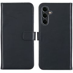 Selencia Étui portefeuille en cuir véritable Samsung Galaxy A16 - Noir
