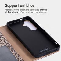 imoshion Étui de télephone portefeuille Design Samsung Galaxy S25 - Leopard Mood