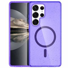 imoshion Coque Pailletée avec MagSafe Samsung Galaxy S24 Ultra - Paillettes Violet