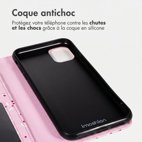 imoshion Étui de télephone portefeuille Design Apple iPhone 12 (Pro) - Blush Berries