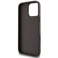 Guess Coque arrière Bottom Stripe 4G Apple iPhone 16 Pro Max - Marron
