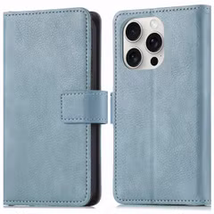 imoshion Étui de télephone portefeuille de luxe Apple iPhone 16 Pro Max - Bleu clair