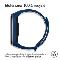 imoshion Bracelet sport silicone Xiaomi Mi Band 3 / 4 - Dark Blue & White
