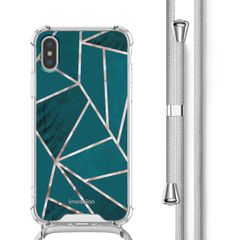 imoshion Coque Design avec cordon Apple iPhone X / Xs - Petrol Green Graphic