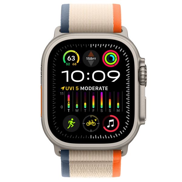 Apple Bracelet Trail Loop Apple Watch | 44/45/46/49 mm - Taille S/M - Orange & Beige