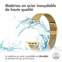imoshion Bracelet pliant Milanese Apple Watch | 44/45/46/49 mm - Doré