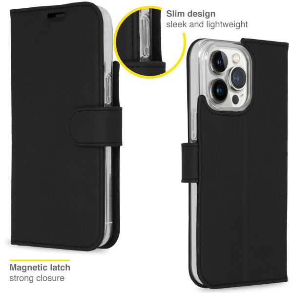 Accezz Étui de télephone Wallet Apple iPhone 14 Pro Max - Noir