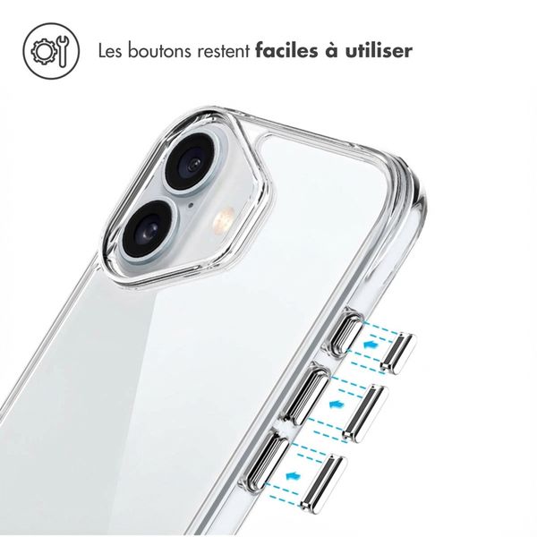 imoshion Coque Rugged Air Apple iPhone 16 Plus - Transparent