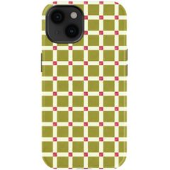 Selencia Coque arrière Vivid Apple iPhone 14 - Check This Olive