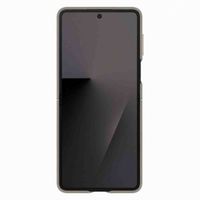 Samsung Original Coque KindSuit en Cuir Végan Samsung Galaxy Z Flip 7 - Taupe