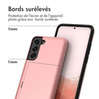 imoshion Coque arrière avec porte-cartes Samsung Galaxy S22 - Rose Doré