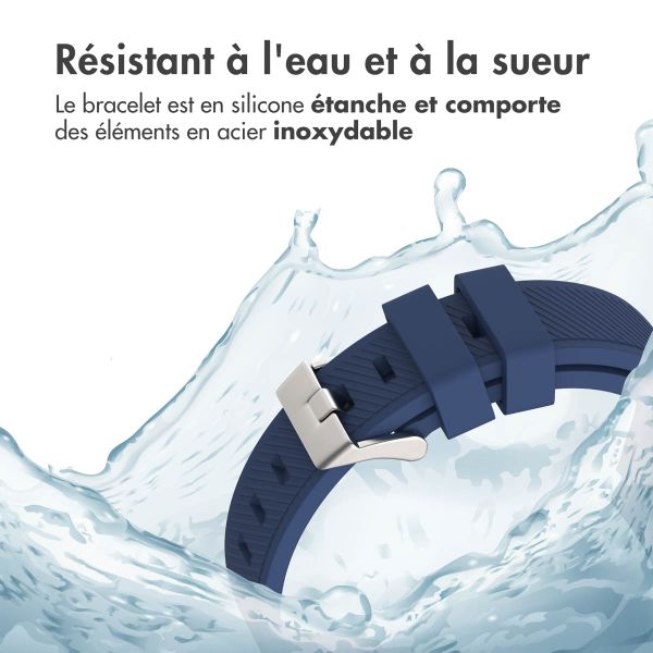 imoshion Bracelet en silicone flexible  - Connexion universelle 20 mm - Bleu foncé