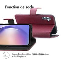 imoshion Étui de télephone portefeuille de luxe Samsung Galaxy A54 (5G) - Bordeaux