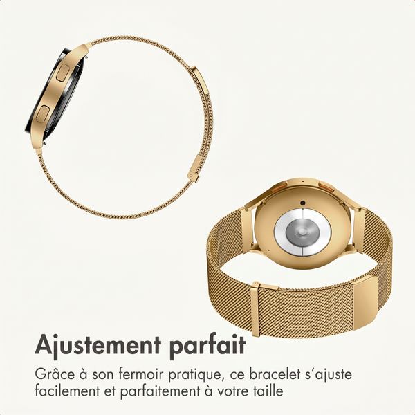 imoshion Bracelet magnétique milanais  - Connexion universelle 20 mm - Doré