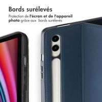 Accezz Coque tablette Classic Samsung Galaxy Tab S10 Plus / Tab S9 FE Plus / Tab S9 Plus - Bleu foncé