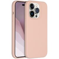 Accezz Coque Liquid Silicone Apple iPhone 14 Pro - Rose