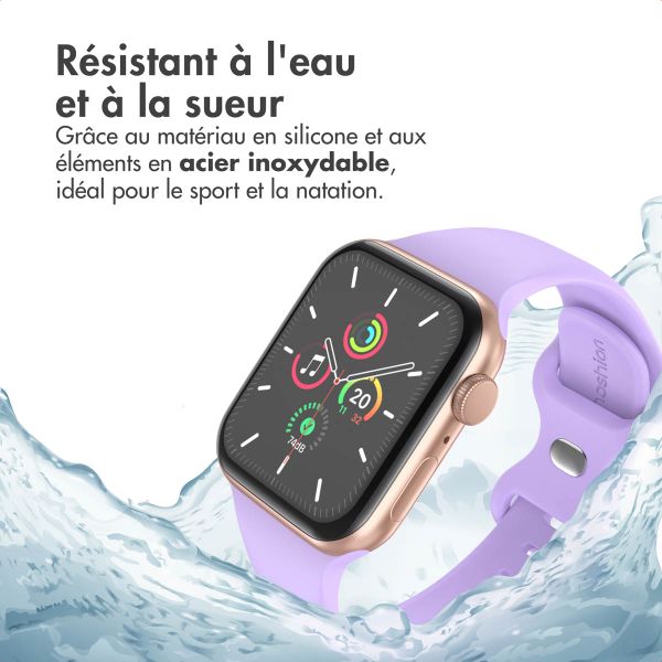 imoshion Bracelet en silicone⁺ Apple Watch | 38/40/41/42 mm - Taille S/M - Lilas