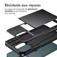 imoshion Coque arrière avec porte-cartes Apple iPhone 13 Pro Max - Noir