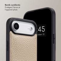 Selencia Coque de télephone Nova avec cordon et porte-cartes Apple iPhone Air - Beige