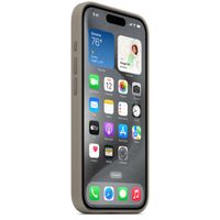 Apple Coque en silicone MagSafe Apple iPhone 15 Pro - Clay