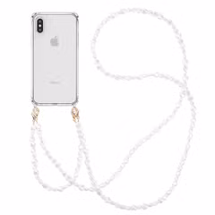 imoshion Coque avec dragonne + bracelet Apple iPhone X / Xs - Perles Cœurs