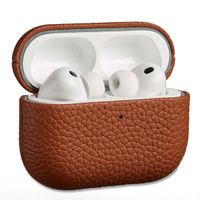 Accezz Coque en cuir véritable  Apple Airpods Pro 3 - Cognac