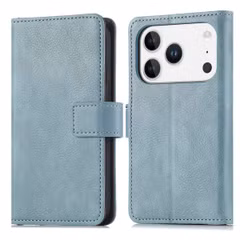 imoshion Étui de télephone portefeuille de luxe Apple iPhone 17 Pro - Bleu clair