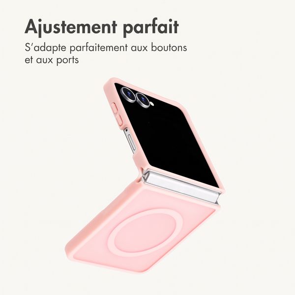 imoshion Coque Color Guard avec MagSafe Samsung Galaxy Z Flip 8 - Rose clair