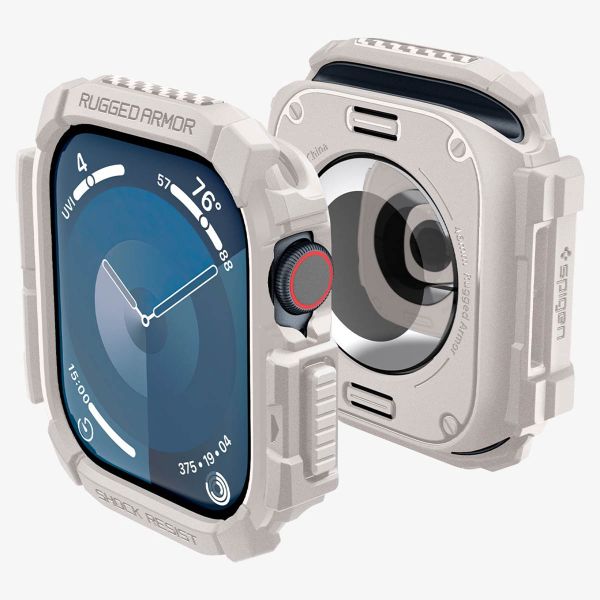 Spigen Coque Rugged Armor™ Apple Watch 10 / 11 - 46 mm - Beige