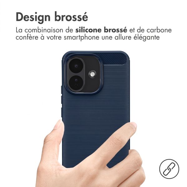 imoshion Coque Brushed Xiaomi Redmi Note 17 Pro - Bleu foncé