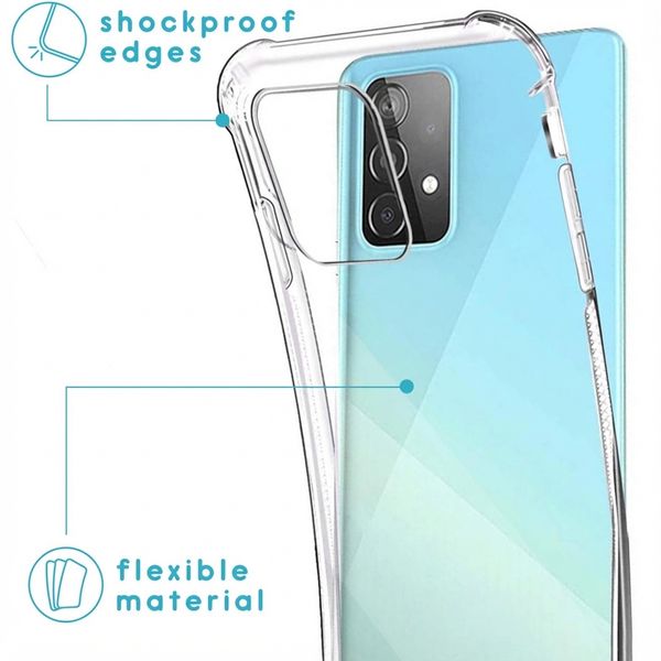 imoshion Coque arrière transparente avec cordon Samsung Galaxy A52(s) (5G/4G) - Rose Doré